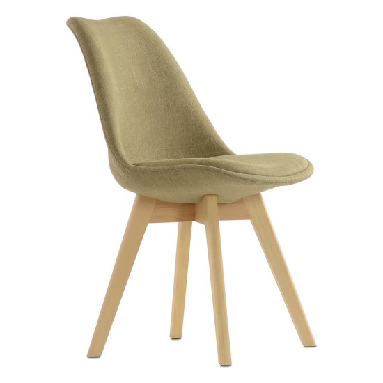 Стул обеденный мягкий светло-коричневый современный (арт 10869) Фото 1