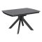 Стол со столешницей из керамики серый на одной ножке (арт 34273)