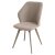 Стул на металлокаркасе бежевый велюровый (арт 14034)