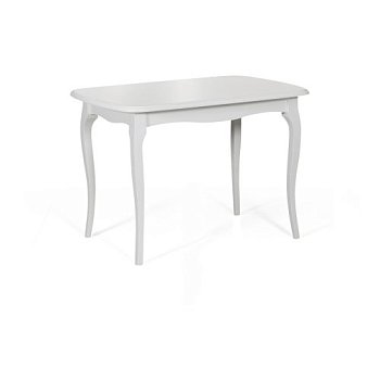Стол для кухни раздвижной овальный белый классический (арт 10330) - Фото 2