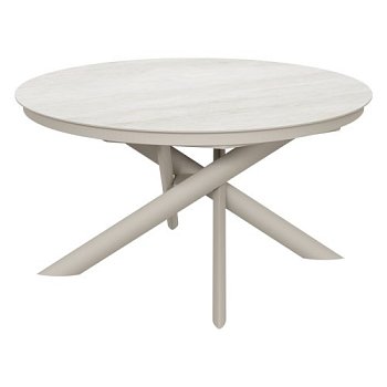 Кухонный стол круглый керамический на одной ножке (арт 35122) - Фото 2