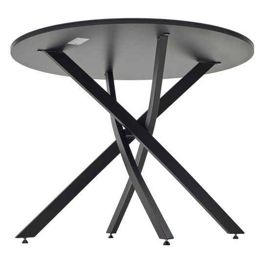 Стол круглый черный на одной ножке (арт 33420) Фото 2