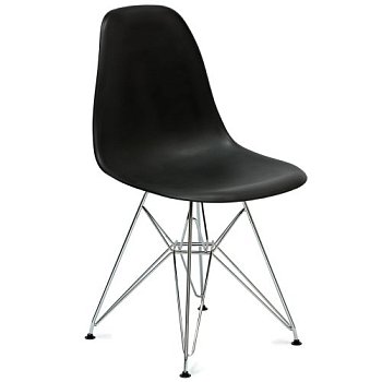 Стул дизайнерский металлический ножки хром из пластика eames (арт 2356) - Фото 2