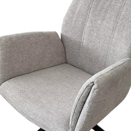 Стул мягкий с подлокотниками серый (арт 33941) Фото 2