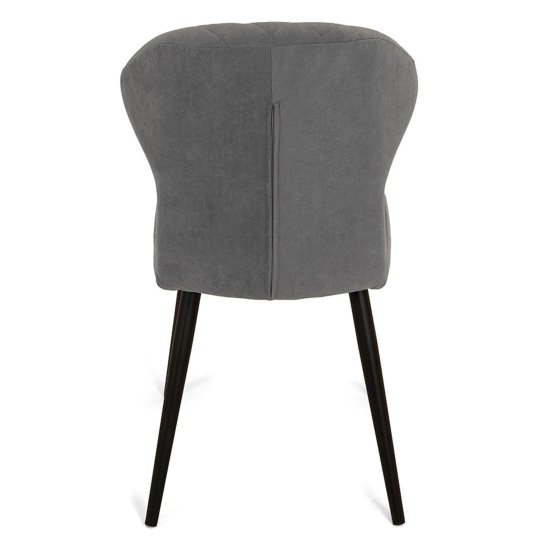 Стул мягкий серый с обивкой из велюра (арт 19313) Фото 6