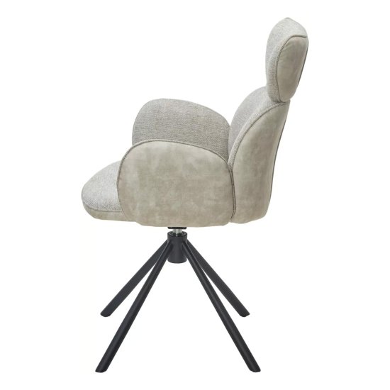 Полукресло мягкое с подлокотниками кремовое современное (арт 33937) Фото 3