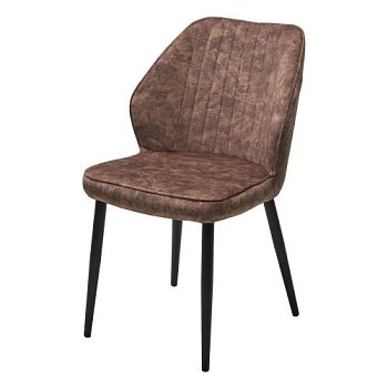 Стул на металлокаркасе с мягким сидением с обивкой из велюра (арт 33586) - Фото 2