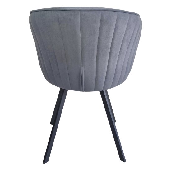 Стул с черными ножками серый современный (арт 31746) Фото 2