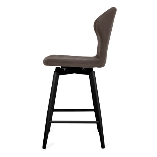 Стул барный на металлокаркасе мягкий велюровый (арт 34157) Фото 3