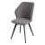 Стул металлический ножки черные серый из велюра (арт 25812)