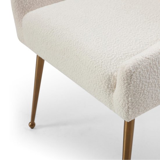 Полукресло дизайнерское мягкое с подлокотниками белое (арт 28927) Фото 10