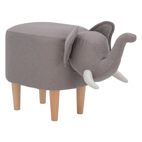 Пуфик с мягким сидением серый современный (арт 13346) Фото 1