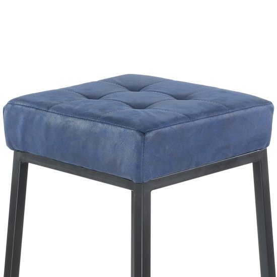 Стул барный дизайнерский мягкий синий loft (арт 11460) Фото 3