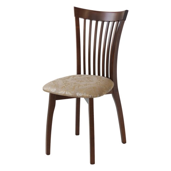 Стул деревянный мягкий бежевый классический (арт 29133) Фото 1