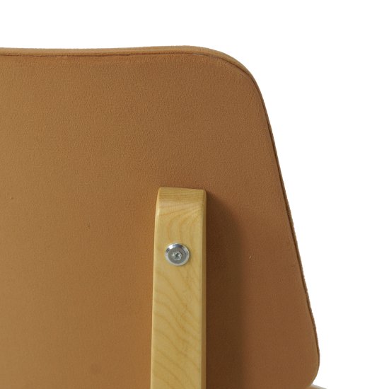 Стул деревянный мягкий оранжевый (арт 32099) Фото 4