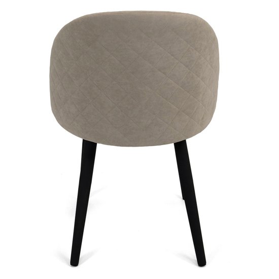 Стул металлический мягкий слоновая кость из велюра (арт 21165) Фото 6