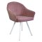 Полукресло на металлокаркасе с мягкой обивкой розовое (арт 29556)