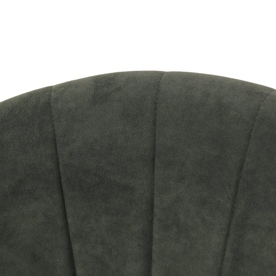 Стул с мягкой обивкой серый велюровый (арт 22432) Фото 4