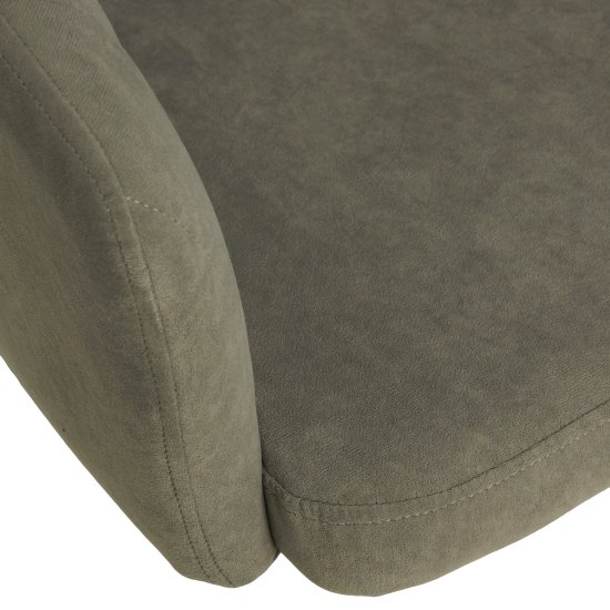 Полукресло на металлокаркасе мягкое серое велюровое (арт 28208) Фото 3