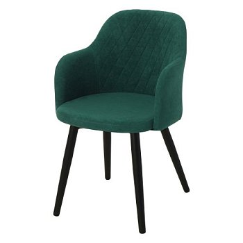 Стул мягкий зеленый из велюра (арт 27402) - Фото 2