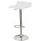 Стул барный ножки хром белый регулируемый современный (арт 5457)