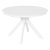 Стол обеденный круглый с керамической столешницей белый (арт 32682)