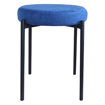 Табурет на металлокаркасе синий (арт 30792) - Фото 2