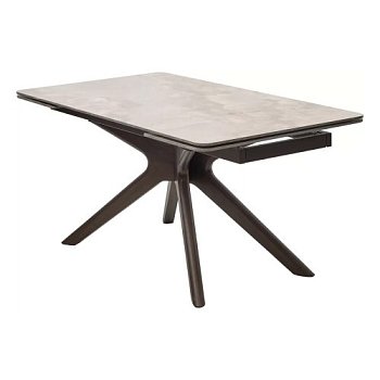 Стол раздвижной керамический на одной ножке (арт 33536) - Фото 2