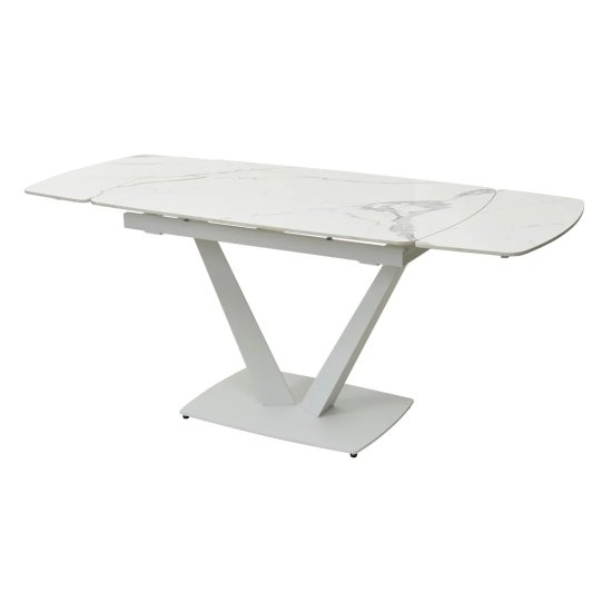 Стол с керамической столешницей на одной ноге (арт 30771) Фото 4