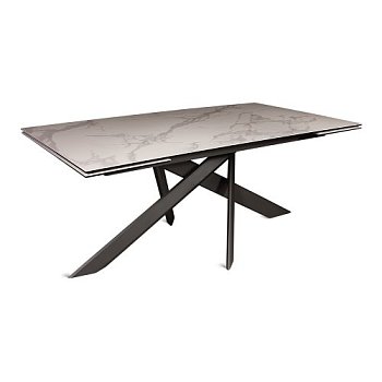 Стол дизайнерский раздвижной с керамическим покрытием лофт (арт 11096) - Фото 2