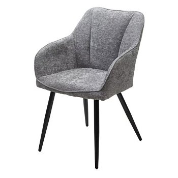 Стул с черными ножками с подлокотниками (арт 33482) - Фото 2