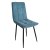 Стул на металлическом каркасе с мягкой обивкой голубой (арт 29650)