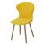 Стул обеденный на металлическом каркасе желтый современный (арт 19368)