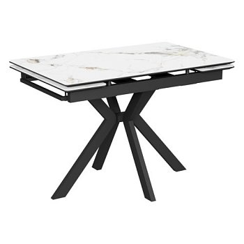 Стол кухонный со столешницей из керамики на одной ножке 110 см (арт 34387) - Фото 2