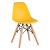 Стул для кухни дизайнерский желтый пластиковый eames (арт 29397)