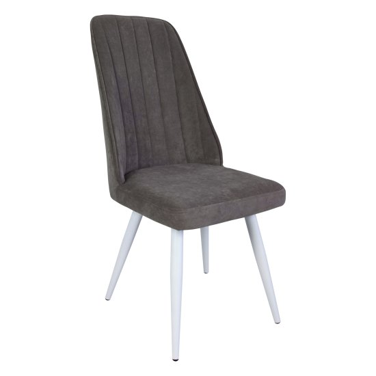 Стул на металлокаркасе с белыми ножками мягкий (арт 11073) Фото 1