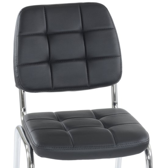 Стул на металлическом каркасе черный (арт 29138) Фото 4