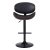 Стул барный мягкий черный из экокожи крутящийся (арт 31292)