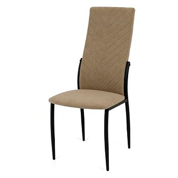 Стул на металлическом каркасе с черными ножками из велюра (арт 18997) - Фото 2