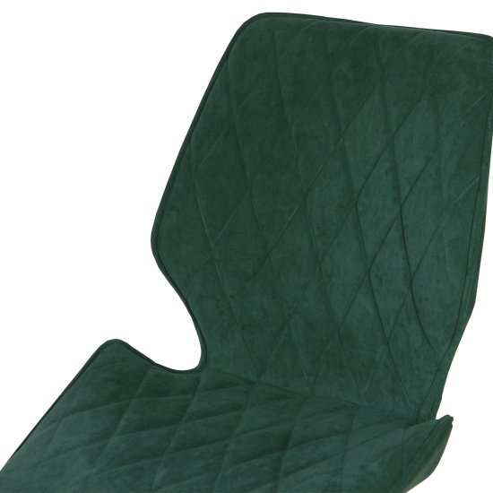Стул дизайнерский зеленый из бархата (арт 30831) Фото 3