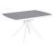 Стол кухонный раскладной керамический серый на одной ножке (арт 34266)