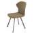 Стул на металлокаркасе с мягким сидением бежевый из велюра (арт 19481)