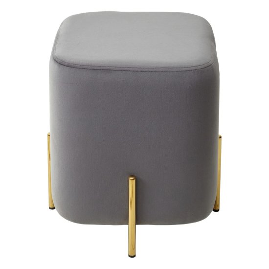 Пуфик с мягким сидением серый (арт 16749) Фото 2