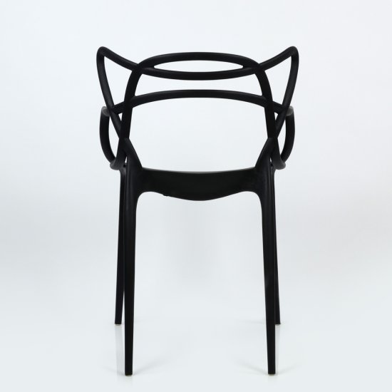 Стул ножки черные черный из пластика (арт 2360) Фото 5