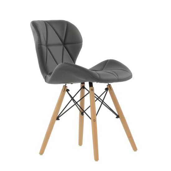 Стул дизайнерский мягкий серый eames (арт 5648) Фото 1