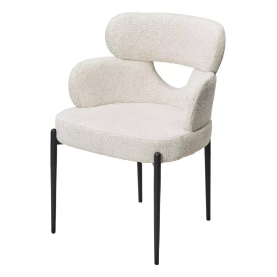 Стул на металлокаркасе мягкий слоновая кость (арт 34130) Фото 1