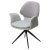 Стул-кресло дизайнерский с подлокотниками серый (арт 35512)