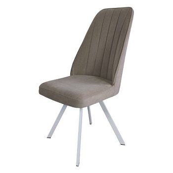 Стул на каркасе из металла бежевый (арт 14920) - Фото 2