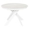 Стол для кухни круглый керамический D-110(+32) см (арт 35148)