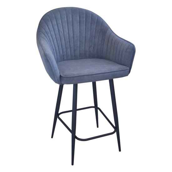 Полубарный стул с мягким сидением с подлокотниками (арт 31860) Фото 2